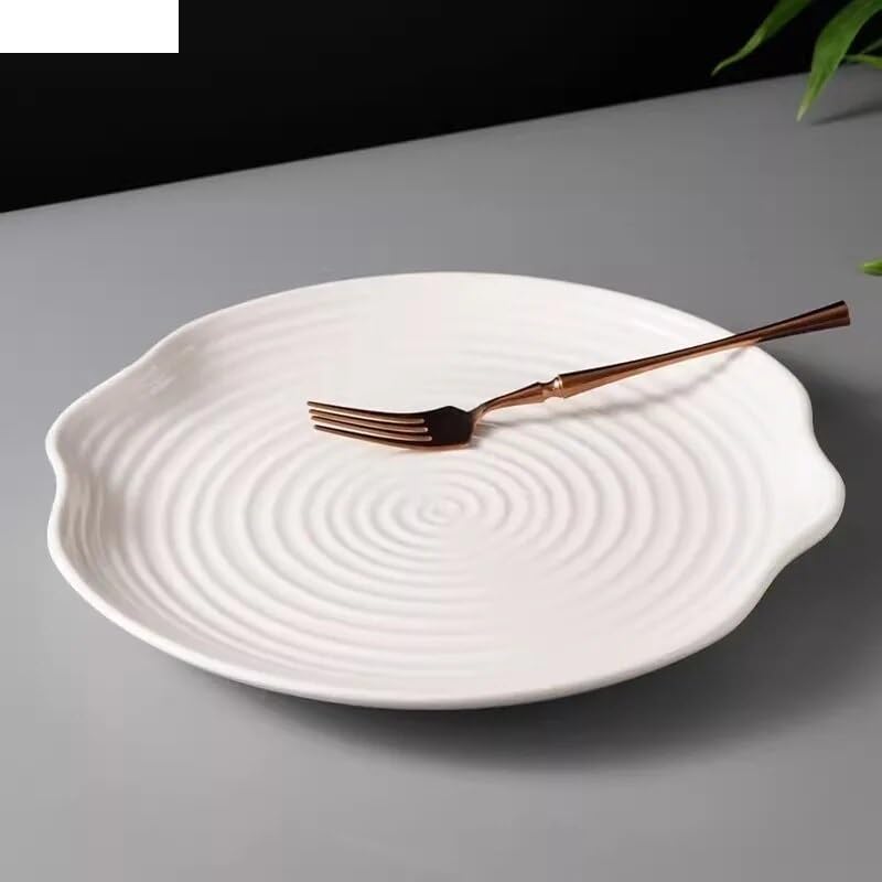 ULTRAWAVE Piatto da Cena Piatto da pranzo in ceramica irregolare in tinta unita Piatto da bistecca da ristorante Piatto da dessert Piatti da insalata Piatti da sushi Piatto da portata Piatti Piatto