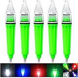 JSHANMEI Underwater Fishing Light, Deep Drop LED Fishing Light Waterproof Flashing Night Fishing Light Attractants Bait Lure Lamp Tools for Attracting Bait Lures 6.7inch 4.7inch