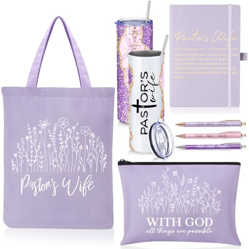 Sieral 7 Pcs Pastor Wife Appreciation Gift Set for Women, Purple