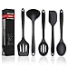 Juego de utensilios de cocina de silicona, 5 piezas, espátula/volteador/cuchara de servir/cucharón de sopa/cuchara ranurada