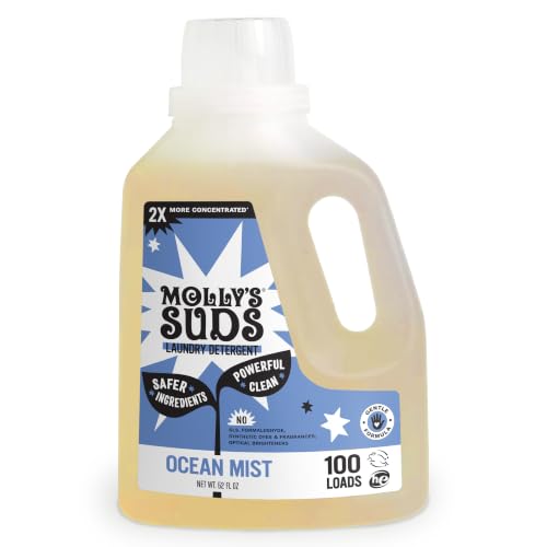 Molly's Suds Liquid Laundry Detergent | Clean Laundry Detergent Soap for Sensitive Skin | 2x...