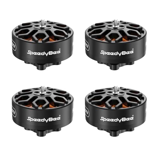 SpeedyBee 2006 1950KV Brushless Motor 6S for 3.5 4 5 Inch Tiny Whoops FPV Racing Drone Quadcopter, 2006 High-Speed BLDC for BEE35 Drone Power Parts, Micro 2006 Brushless Motor 4PCS