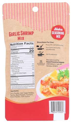 Hawaii Selection, Seasoning Mix Garlic Shrimp Marinade And Stir Fry, 1 Ounce