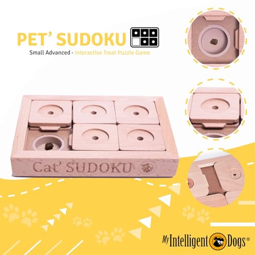My Intelligent Dogs Interaktives Hundespielzeug Intelligenz, Hundepuzzle - Intelligenzspielzeug für Hunde Mentalen Auslastung - Interaktives Spielzeug Hund, Denkspiele für Hunde Sudoku S Advanced