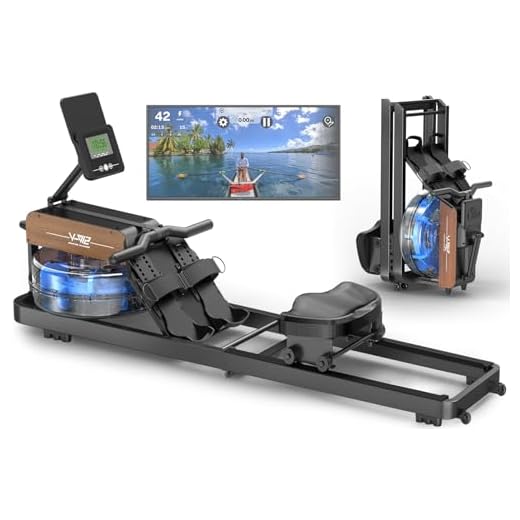 Rameur à eau pliable Bluetooth