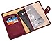 ZOPPEN Passport and Vaccine Card Holder Combo, Passport Holder with Vaccine Card Slot, Passport Wallet Cover Travel Essentials Document Organizer, Rfid Blocking Travel Wallet Womens, Wine Red