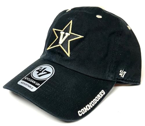 Vanderbilt Commodores Ice Clean Up Gorra Negra Ajustable Hombre miniatura 1