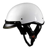 Fulmer 302 Revel Solid Half Helmet White MD