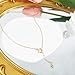 Fivexing Star Shaped Slid Necklace for Women Irregular Y-Shaped Chain Y2k Hip-Hop Fashion Jewelry