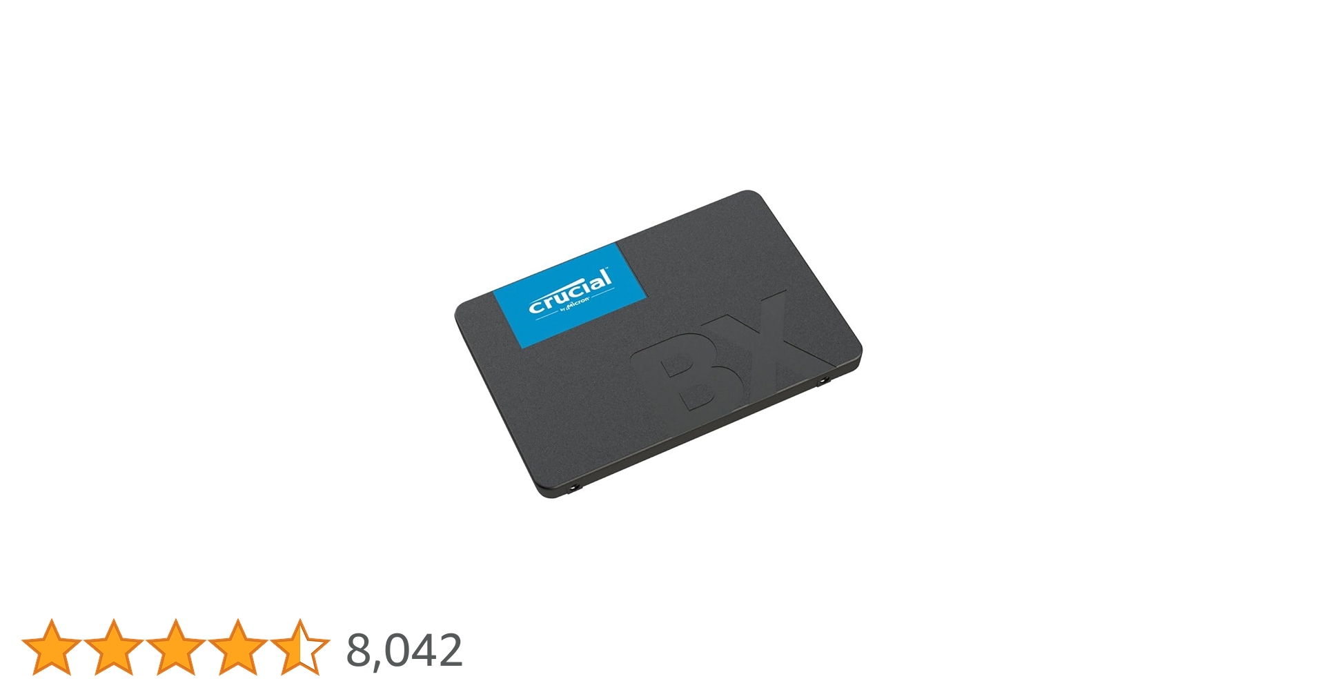 Crucial BX500 500GB 3D NAND SATA 2.5-inch SSD Internal Solid