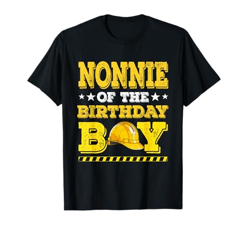 Nonnie of The Birthday Boy Construction Matching Family T-Shirt