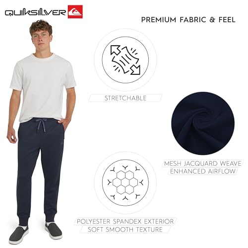 Jogger pants Quiksilver Regular Fit Active Performance en maille jacquard lourde - 5