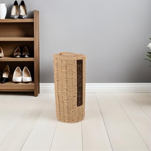 Porte-papier toilette en rotin pour une salle de bain style bohème chic - 6
