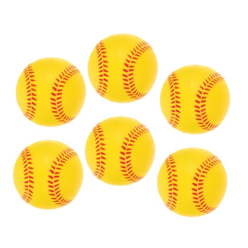 Mipcase Baseballs for Boys and Girls 6 Pack Softball Training Balls Foam Softballs Indoor Sports Balls Safe Catching Throwing Practice for