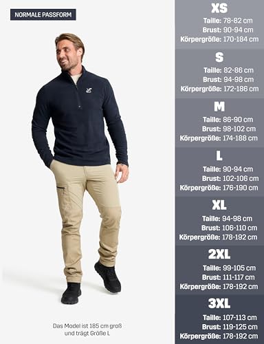 RevolutionRace Hiker Half-Zip Fleece für Herren, Leichter und elastischer Fleece mit halbem Reißverschluss, Deep Navy, XL