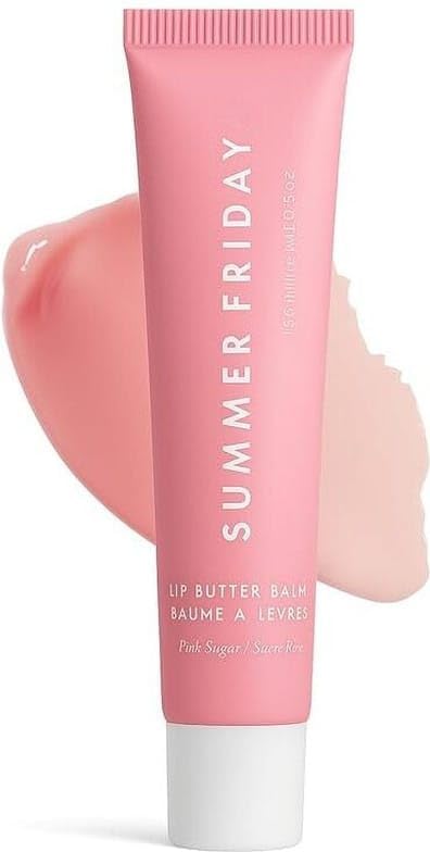 Tinted Lip Butter Balm - Conditioning Vegan Lip Balm for Instant Moisture, Shine & Hydration - Sheer-Tinted, Soothing Skincare - Flavour - Pink Sugar (.5 Oz)-image-28