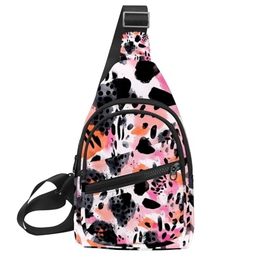 Sac à dos à bandoulière léopard pour la course à pied et la randonnée