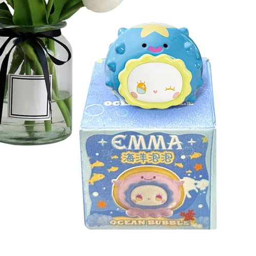 Modelo de dibujos animados - pequeños personajes de dibujos animados, figuras lindas coleccionables de Vista Cute Goods, gránulos de la serie Sea Bubble Granules muñecas lindas, perfectas para niñas,
