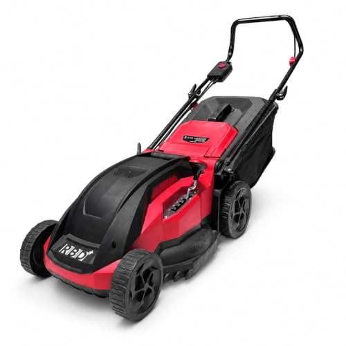 Image of RBD Electric Lawn Mower 16 Inch Blade, 230-240V 50Hz, 50L Grass Collection Box, Adjustable Cutting Height, Lightweight Low Maintenance Lawn Grass Cutter Machine for Garden, Yard & Landscaping