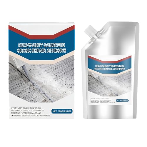Concrete Crack Filler,Heavy-Duty Concrete Crack Repair Adhesive,Waterproof C/oncrete Repair Sealant,C/oncrete Patch and R/epair,Co/ncrete Bonding Agent Quick-Drying Sealing Adhesive,Brick Filler