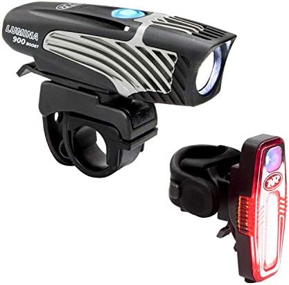 Lumina 900 Boost Front Bike Light Sabre 80 Rear Bike Light Combo Pack, Black, 900 Lumens Front / 80 Lumens Rear