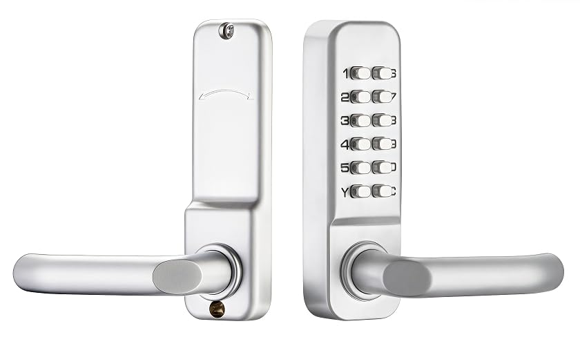 Cerradura mecánica de combinación para puerta de oficina, cerradura de puerta de madera, valla de hierro para exteriores, puerta antirrobo, impermeable, cerraduras de combinación mecánicas