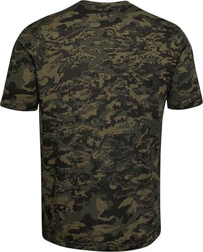 Image of Under Armour Men's ABC Camo Short-Sleeve T-Shirt | Super soft cotton /polyester mix. With camo pattern, crew neck and logo on the left chest.