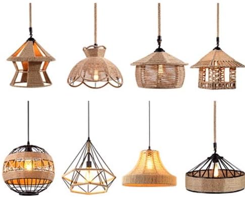 Miniatura 3 de Lámpara colgante de personalidad creativa americana, estilo retro, industrial, nórdico, loft restaurante, bar, sala de estar, lámpara de cuerda de