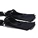 Flyen Yoga Socks - Non Slip Skid Toeless Grip Socks with Silk Ribbon for Women & Girl Black Barre Pilates Exercise Half Toe Low Cut Cotton Ankle Socks