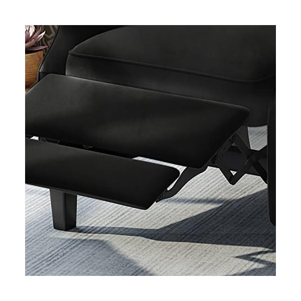 Christopher Knight Home Diana Wingback Recliner, Black + Dark Brown - Image 10