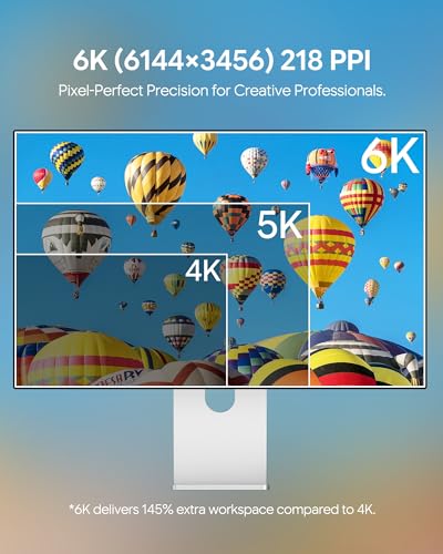 Image of G32X 32'' UHD 6K (6016 x 3384) Monitor, IPS Panel, 10-Bit Color, 99% sRGB, 98% DCI-P3, 60Hz, HDR, 1500:1, 218PPI, Eye Care, Anti-Glare (Minimalist - with Stand)