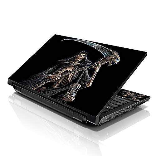 Image of LSS Laptop 15 15.6 Skin Cover with Colorful Reaper Skull Pattern for HP Dell Lenovo Apple Asus Acer Compaq - Fits 13.3 inch 14 inch 15.6 inch 16 inch (2 Wrist Pads Free)