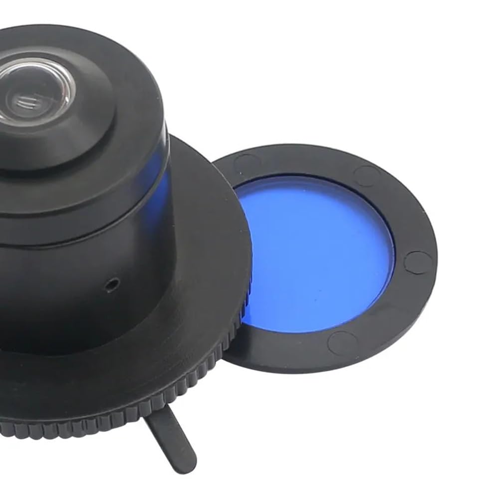 Mikroskop 5 stück Mikroskop Filter 32 35 42 45mm Optional Grün Blau Gelb Weiß Rot Transparent Matt Optische Glas(32mm)