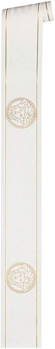 A.S. Création Livingwalls Wallpaper Border with Baroque Design - White, Gold - Wallpaper Border 395.99in x 20.87in Made in Germany - 935223