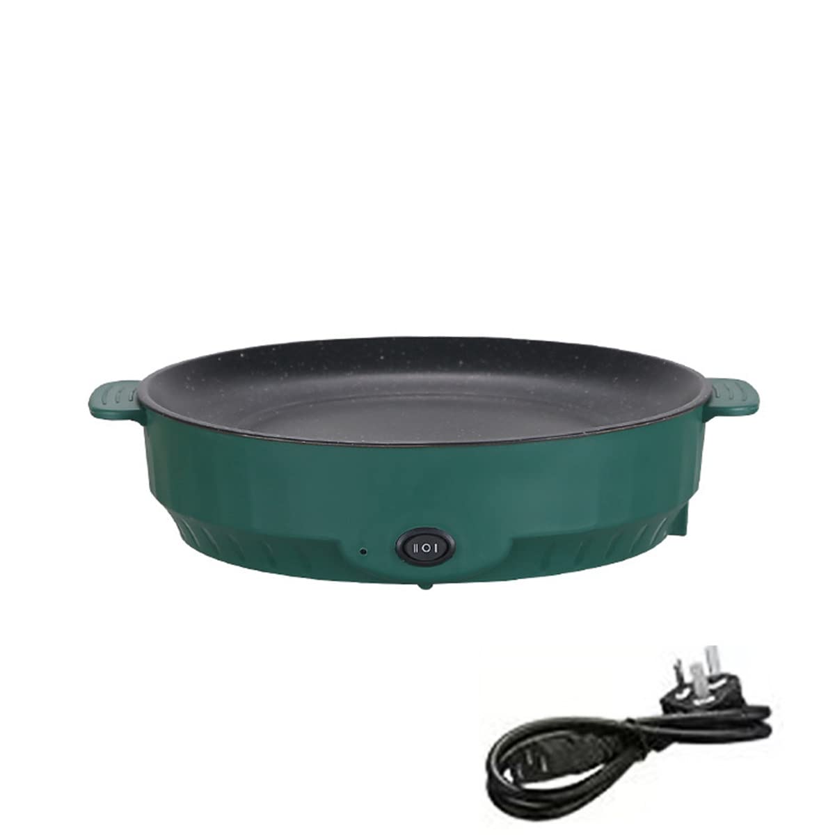 Electric Table Smokeless Korean Grill Indoor Barbecue Kitchen Griddle Grill Machine Camping Kitchen Cooker Bbq for 1 Person,Green-Smallsize