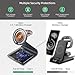 Bonola Wireless Charger for Samsung: Magnetic 3 in 1 Wireless Charging Station for Samsung S25 S24 Ultra S23 S22 S21, Aluminum Alloy Charger Dock Stand for Galaxy Watch Ultra/7/6/5/4, Buds 2/2 Pro