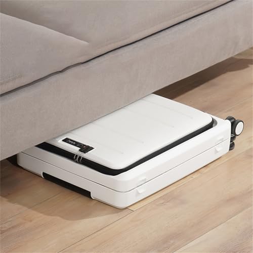 20 Inch Front Opening Luggage with Access To Central Compartment, Carry Ons Expandable Foldable TSA PP Hard Shell Suitcases (Khaki pink,18in)3