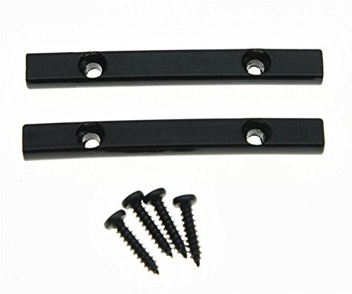 Viti incluse. Kaish, barre abbassacorde per Floyd Rose, 44,5 mm, colore nero, confezione da 2