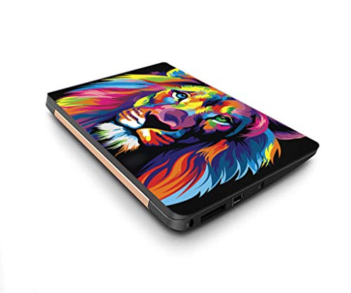 Image of Galaxsia Coloured LIONLaptop Skin /Sticker /Cover /Decal Compatible for Any 17 inch-17.3 inch Inches Laptop (Hp /Dell /Sony /Acer /Lenovo /Asus. Etc) Or Notebook.