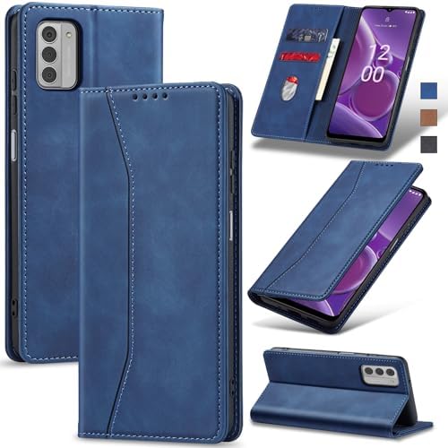 Motorola Moto G42 Hoesje Verticale Flip Wallet Case Kunstleer Zwart