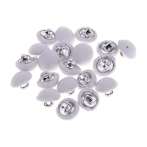 Easnea 20pcs Fabric Covered Shank Buttons Cover