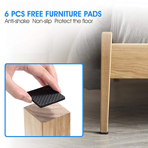 Cretbel 4Pcs Adjustable Bed Frame Anti-Shake Tool (Upgraded) For Loft Beds, Headboard Stoppers With Free Furniture Pads And Screws, Protect The Wall From Banging, Easy To Install (1.1-2.5In) #TOP4