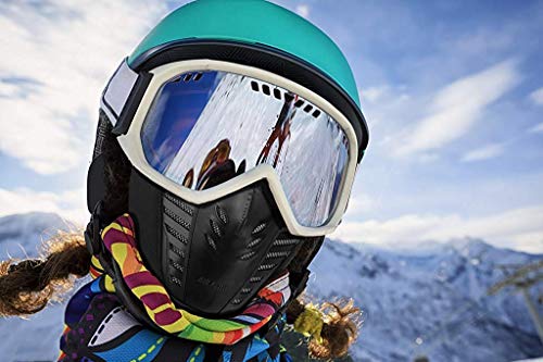 Image of V3E Unisex Winter Warm Balaclava Face Mask Bicycle Camping Ski Outdoor Masks Washable,Windproof Motorcycle Balaclava Outdoor Sports (Black)