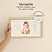 Baby Hand and Footprint Kit - Clay Handprint Keepsake Frame, Newborn Nursery Picture Frame, Personalized New Mom Gifts for Baby Shower & Registry (Ash Wood)