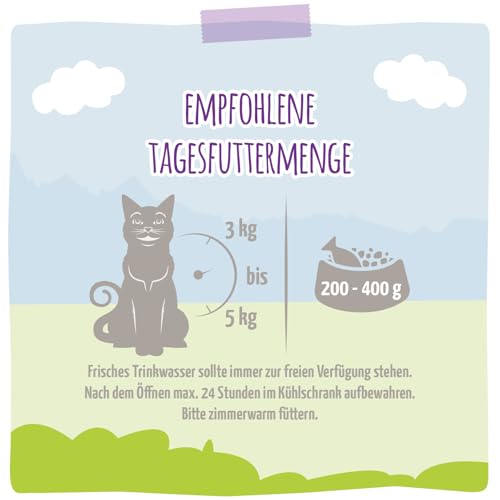 MjAMjAM - Premium Nassfutter für Katzen - schmackhafter Truthahn an leckeren Möhrchen, 6er Pack (6 x 400 g), getreidefrei mit extra viel Fleisch