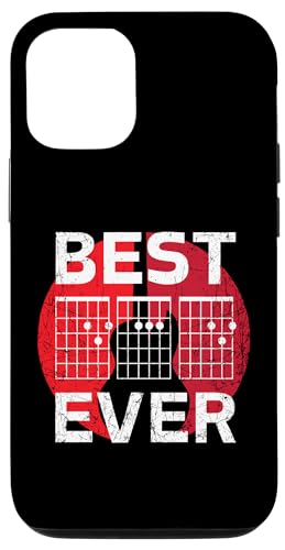 Carcasa para iPhone 15 Best Dad Ever Guitar Tabla de acordes D A D Guitarist Father