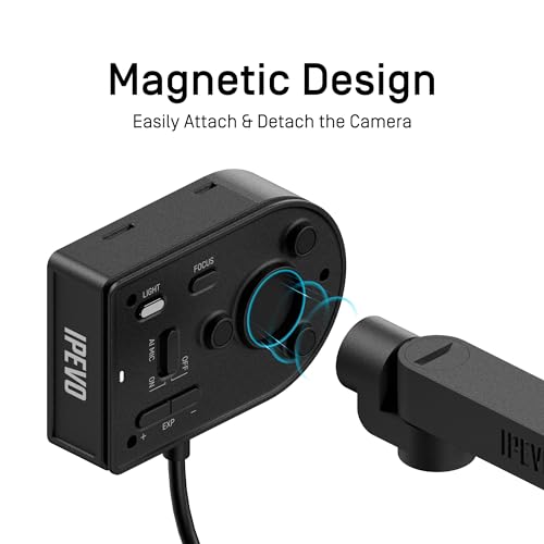 IPEVO Camera Stand with Magnetic Design for P2V Ultra and MP-8M Cameras Doubles as a Document Camera with The Multi-Jointed Stand, for presentations, Online Teaching, Recording, and Remote Monitoring - Image 5