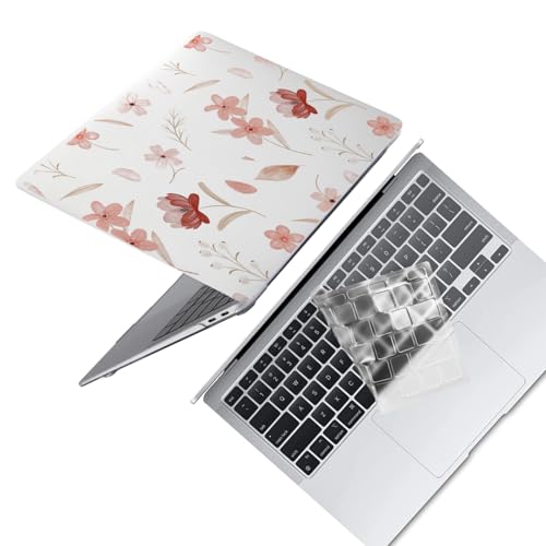 Funda para 2015-2017 MacBook 12 Pulgadas Cover A1534 rígida fina con flores