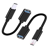 ✅ [USB On-The-Go]: USB C a USB A 3.0 – Este adaptador USB OTG ayuda a convertir el puerto USB-C (Thunderbolt 3) en un puerto USB 3.0 para conectar su disco duro externo, unidad flash, memoria USB, teclado, concentrador, ratón y otros dispositivos USB compatibles con la función USB OTG.