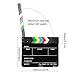 Film Action Clapperboard, Clear Sound Acrylic Director Clapperboard for Camera Photography for Video Production